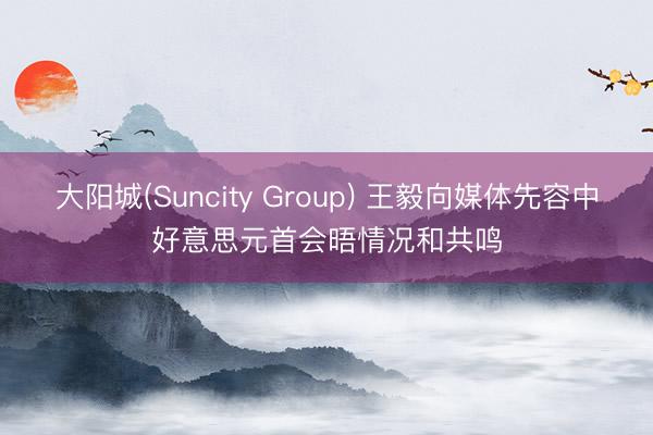 大阳城(Suncity Group) 王毅向媒体先容中好意思元首会晤情况和共鸣
