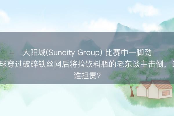大阳城(Suncity Group) 比赛中一脚劲射，足球穿过破碎铁丝网后将捡饮料瓶的老东谈主击倒，谁担责？